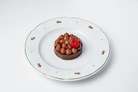 Тарталетка малина-шоколад