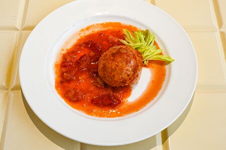 Тефтеля куриная с подливой