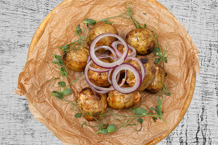 Картофель на мангале