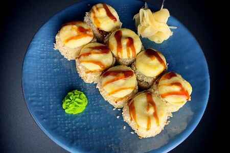 Жареный лосось