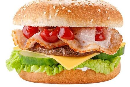 Чизбургер с беконом