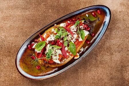 Баклажан на углях с томатами