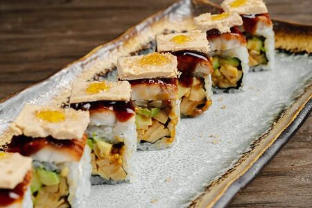 Шелковый сёгун: угорь, фуа-гра, омлет тамаго