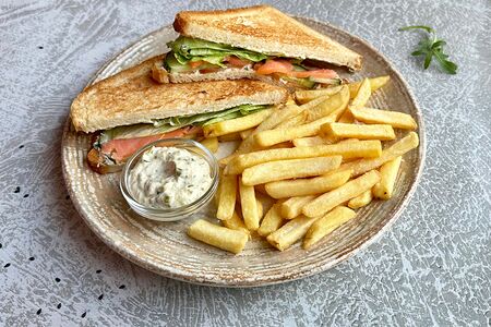 Сэндвич с лососем