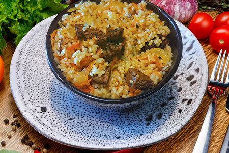 Плов с говядиной