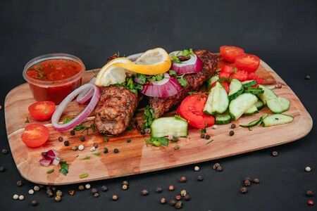 Люля в тортилье из говядины 