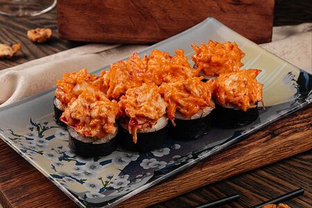 Запечённый ролл Спайси краб