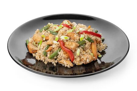 Рис с курицей и овощами