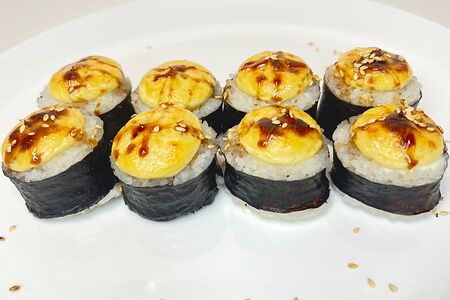 Запечённый с креветкой