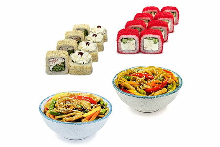 Комбо 2 вока и 2 ролла