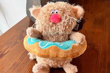 Игрушка кофейный кот Пончик