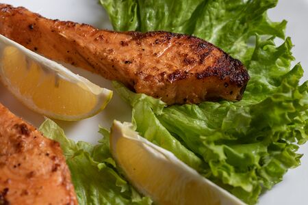 Полустейк из семги по-царски