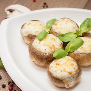Фаршированные шампиньоны