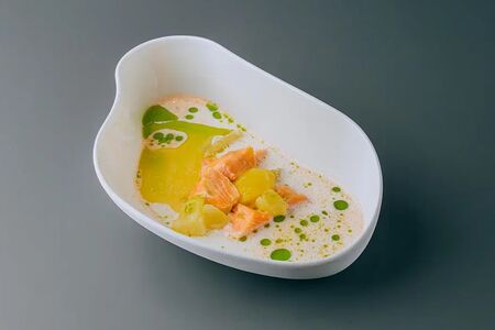 Ньокки с лососем 