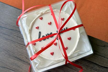 Бенто-торт малина-ваниль