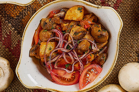 Оджахури с грибами