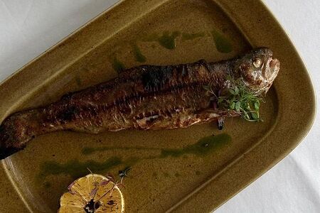 Форель на углях