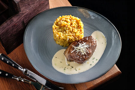 Филе утки с булгуром