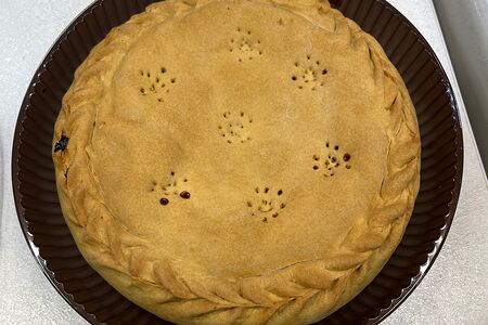 Пирог трехслойный с черносливом