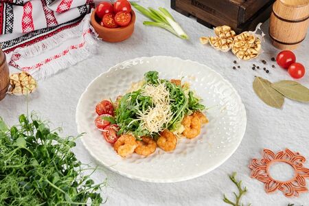 Салат Русский Цезарь с креветками