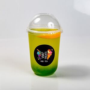 Лимонад Мохито-киви с яблочными шариками 