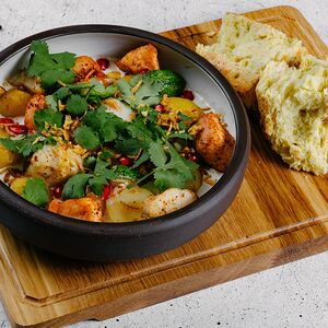 Чкмерули с лососем 