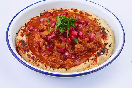 Хумус с чили-фаршем