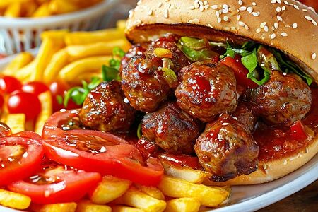 Донер на тарелке