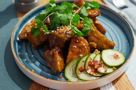 Пряные жареные баклажаны