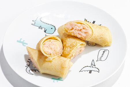 Блинчики с ветчиной и сыром