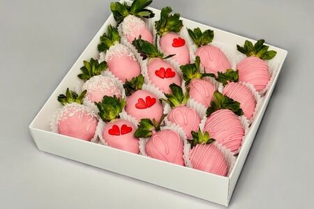 Набор Клубника в шоколаде Сердечки