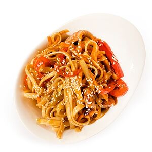 Вок Тонику со свининой в устричном соусе 