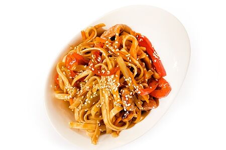 Вок Тонику со свининой в устричном соусе 