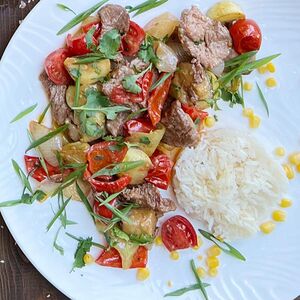 Говядина с овощами