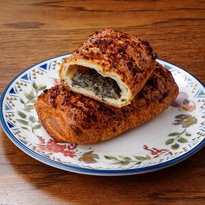 Слойка с картофелем и грибами