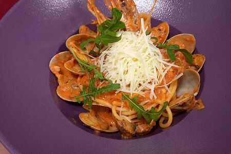 Паста с мидиями Вонголе 