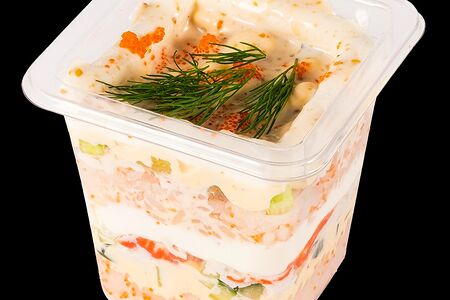 Трайфл с крабом