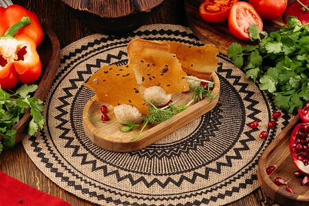 Пхали с картофелем и соленым лимоном