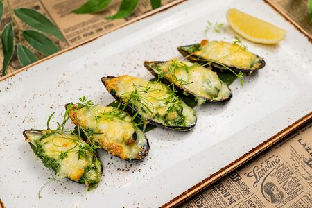 Запеченные мидии