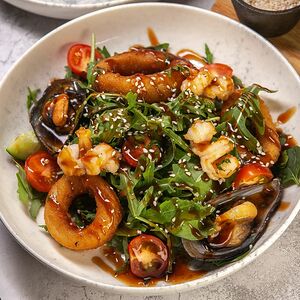 Салат с морепродуктами