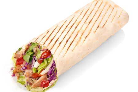 Данар Богатырь в лаваше с мясом