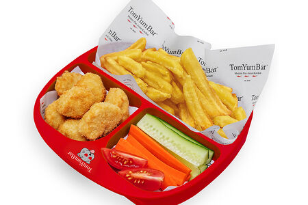 Bento-box с курицей/ картофель фри