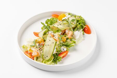 С манго и креветкой