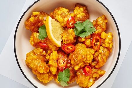 Корейский чикен в апельсиновом соусе 