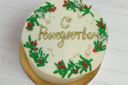 Бенто-торт на Рождество №155