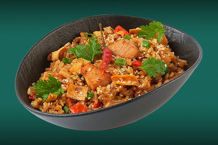 Тяхан с курицей