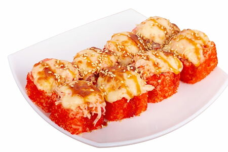 Запеченный краб с моцареллой