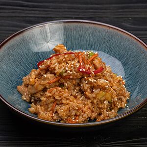 Рис с говядиной и овощами