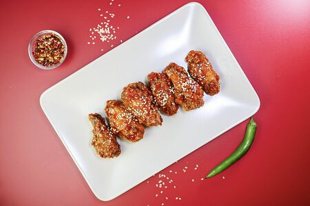 Крылья в чили сладком соусе маленькая порция