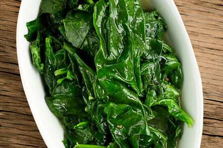 Жареный шпинат